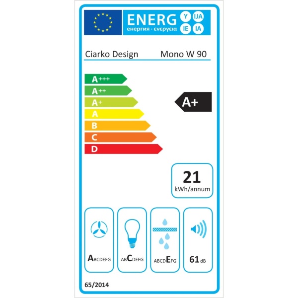 Okap wyspowy CIARKO Mono W 90 Zielony CDW9001GR